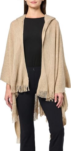 Calvin Klein Women's Solid Cozy Ruana Hooded Shawl in Saudi Arabia