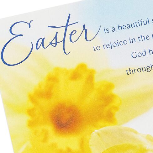 DaySpring Religious Easter Cards Pack, Daffodils (8 Cards with Envelopes) in Saudi Arabia