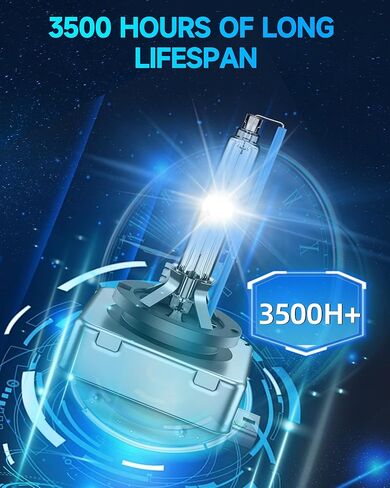 Fit for BMW 2007-2017 X3 X5 E70 F15 35i Xdrive 2008-2019 X6 2008-2016 535i E60 F10 M5 GT D1S HID Xenon Headlight Bulbs, High Low Beam Light Bulb, 8000K White Blue, Pack of 2 in Kuwait