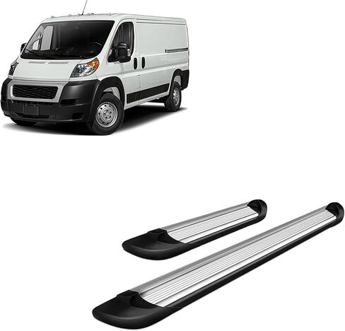 لوحات تشغيل Black Horse Transporter باللون الفضي متوافقة مع 2014-2025 Ram ProMaster 1500|2014-2025 Ram ProMaster 2500|2014-2025 Ram ProMaster 2500|2014-2025 Ram ProMaster 3500-TR-D13596S in Saudi Arabia
