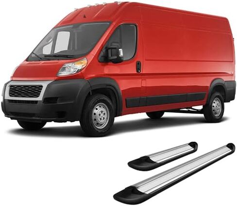لوحات تشغيل Black Horse Transporter باللون الفضي متوافقة مع 2014-2025 Ram ProMaster 1500|2014-2025 Ram ProMaster 2500|2014-2025 Ram ProMaster 2500|2014-2025 Ram ProMaster 3500-TR-D13596S in Saudi Arabia