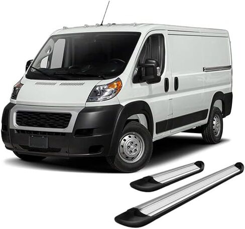 لوحات تشغيل Black Horse Transporter باللون الفضي متوافقة مع 2014-2025 Ram ProMaster 1500|2014-2025 Ram ProMaster 2500|2014-2025 Ram ProMaster 2500|2014-2025 Ram ProMaster 3500-TR-D13596S in Saudi Arabia