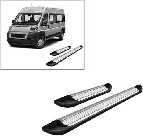 لوحات تشغيل Black Horse Transporter باللون الفضي متوافقة مع 2014-2025 Ram ProMaster 1500|2014-2025 Ram ProMaster 2500|2014-2025 Ram ProMaster 2500|2014-2025 Ram ProMaster 3500-TR-D13596S in Saudi Arabia