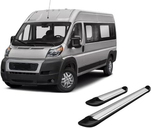لوحات تشغيل Black Horse Transporter باللون الفضي متوافقة مع 2014-2025 Ram ProMaster 1500|2014-2025 Ram ProMaster 2500|2014-2025 Ram ProMaster 2500|2014-2025 Ram ProMaster 3500-TR-D13596S in Saudi Arabia