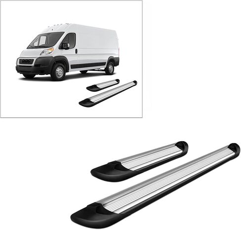 لوحات تشغيل Black Horse Transporter باللون الفضي متوافقة مع 2014-2025 Ram ProMaster 1500|2014-2025 Ram ProMaster 2500|2014-2025 Ram ProMaster 2500|2014-2025 Ram ProMaster 3500-TR-D13596S in Saudi Arabia