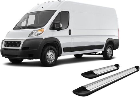 لوحات تشغيل Black Horse Transporter باللون الفضي متوافقة مع 2014-2025 Ram ProMaster 1500|2014-2025 Ram ProMaster 2500|2014-2025 Ram ProMaster 2500|2014-2025 Ram ProMaster 3500-TR-D13596S in Saudi Arabia