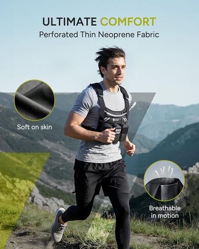 سترة جري للنساء والرجال، حقيبة ظهر للترطيب متعددة الجيوب مع مثانة مياه سعة 2 لتر، وحدة تخزين MOLLE، كتف وخصر قابلان للتعديل، عاكسة للضوء، قابلة للتنفس للمشي لمسافات طويلة والجري وركوب الدراجات والماراثون in Kuwait