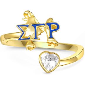 925 Sterling Silver SGRho Sorority Ring – Meaningful SGRho Gifts for Sorority Sisters Women in Kuwait