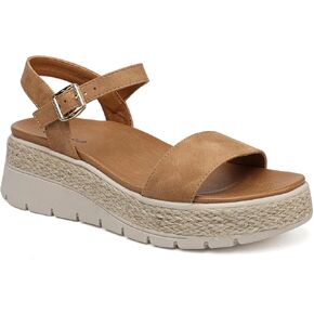 GoodValue Womens Platform Espadrille Wedge Sandals Open Toe Adjustable Ankle Strap Comfortable Flatform Sandals in Kuwait