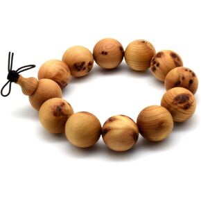 Zen Dear Unisex Thuja Sutchuenensis Wood Beads Wooden Bracelet Necklace Prayer Mala Wristband Bracelet in Kuwait