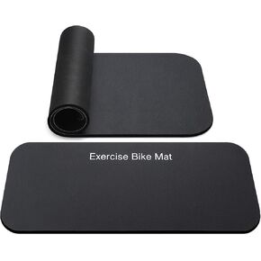 TOBWOLF 2PCS حصيرة غير قابلة للانزلاق متوافقة مع دراجة Peloton، مفهوم 2 آلة التجديف، حصيرة دراجة التمرين، حصيرة جهاز المشي للسجاد والأرضيات الصلبة، حصيرة تجريب لمدرب الدراجة، دراجة تدور ثابتة in Kuwait