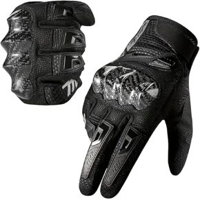 Motorcycle Gloves for Men - Carbon Fiber Knuckle Protection Breathable Touchscreen Motocross,Dirt Bike Riding powersports Glove for Men Women in Saudi Arabia