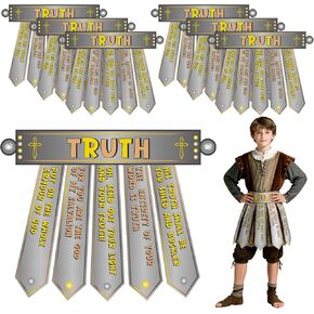 6 Pcs Armor of God Crafts Kit Belt 20inch DIY Belts for Kids Christian Bible Religious Sunday School Crafts with Elastic Ropes for Home School Classroom Activity Party Decoration in Kuwait