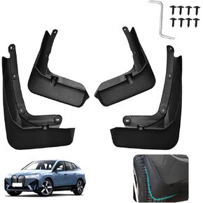 Custom Fit for Mud Flaps BMW IX 2022-2024 Mud Splash Guard Front and Rear 4-PC Set in Kuwait
