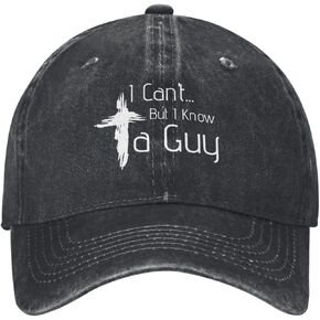 Christian Hat I Can't But Know A Guy Christian Cross Hat for Men Baseball Hats Adjustable Hats in Saudi Arabia