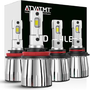 for Kenworth T660 T680 T880 W990 Headlight Assembly Factory Replacement, 9005XS H11 Headlight 6500K White, 4-PACK in Saudi Arabia