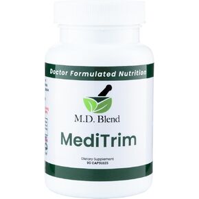 M.D. MediTrim - Expert Formulated Supplement Energy, Satiety, & Physique Goals - Smooth System Balance - Green Coffee Bean, Green Tea, Apple Cider Vinegar, Hibiscus - 90 Capsules in Saudi Arabia