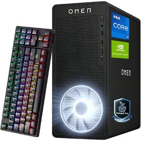 أحدث كمبيوتر مكتبي للألعاب HP Omen لعام 2021، معالج Intel Core i5-10400 سداسي النواة، NVIDIA GeForce GTX 1660 Super، ذاكرة الوصول العشوائي 32 جيجابايت، 1 تيرابايت SSD + 2 تيرابايت HDD، HDMI، DisplayPort، DVI، Wi-Fi، Windows 10 Home، KKE Mousepad in Kuwait