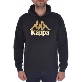Kappa Mens Authentic Esmio Slim Fit Sweatshirt Hoodie - M Black/Gold in Saudi Arabia