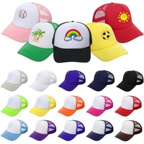 20 عبوة من قبعات سائقي الشاحنات الفارغة القابلة للتعديل قبعات بيسبول شبكية قابلة للتعديل للرجال والنساء in Kuwait