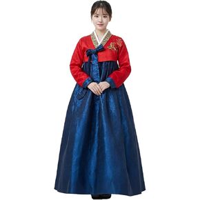 Korean Traditional Women Dress Hanbok Set Long Sleeve Cosplay Costume Dance Palace Wedding Party in Kuwait