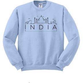 سويت شيرت TeesAndTankYou Skyline India للجنسين in Kuwait