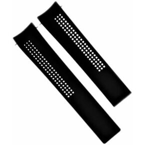 22 مللي متر ساعة بحزام مطّاطي بديل لعلامة هيور كاريرا كاليبر 1, 5, 16,17, 36 سيليكون أسود in Kuwait