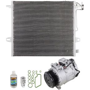 مجموعة مكيف الهواء مع مكثف ومجفف ضاغط مكيف الهواء لسيارة Mercedes ML350 ML500 ML550 GL320 GL350 GL450 GL550 R350 R500 - BuyAutoParts 60-80725R6 جديد in Kuwait