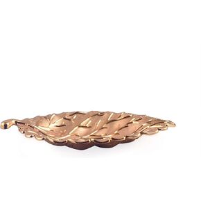 Leaf - Shaped Plate Jewelry Storage Tray (Gold) in Kuwait