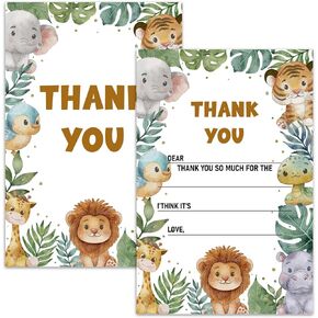 كرة رياضية للأطفال تملأ بطاقات الشكر الفارغة لديكور لوازم حفلات أعياد الميلاد، ملاحظات شكر للأولاد والبنات، 20 بطاقة مع 20 ظرفًا - (Ganxie18) in Kuwait