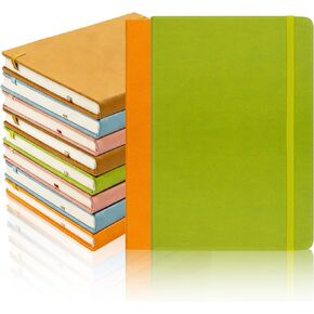 10 عبوات من دفاتر الملاحظات ذات الغلاف الصلب مقاس A5 للعمل، 200 صفحة / 100 ورقة، مقاس متوسط ​​8.3 بوصة × 5.8 بوصة، دفاتر ملاحظات مسطرة كلاسيكية للعمل والكتابة والسفر والأعمال in Kuwait