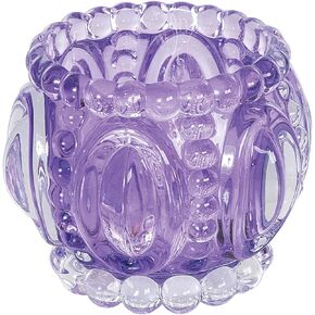 Gallerie II Lavender 100% Glass Geometric Abstract Votive Candle Holder 3.62" Versatile Spring Springtime Farmhouse Home Living Room End Table Fireplace Mantle Kitchen Dining Dinner Table Tabletop in Kuwait