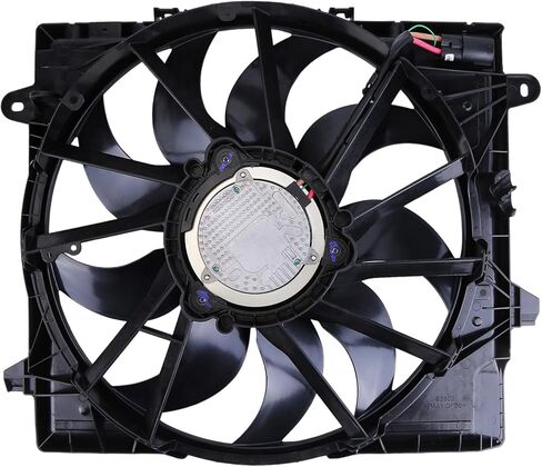 Radiator Cooling Fan Assembly 68272755AD Engine Cooling Fans Compatible for Jeep Wrangler 2019-2022 for Gladiator 3.0L 3.6L 2.0L 6.4L Engine 2020-2021 in Kuwait