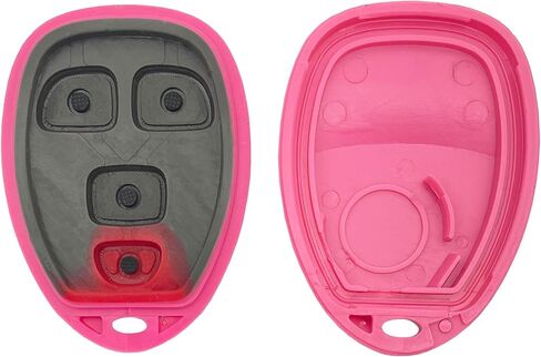 Pink Key Fob Case Shell Fit for Chevy Suburban Tahoe 2007-2014 Traverse 09-17 GMC Yukon 07-14 Acadia Buick Enclave 08-17 Escalade 07-13 Keyless Entry Remote Cover (4 Buttons A) in Saudi Arabia
