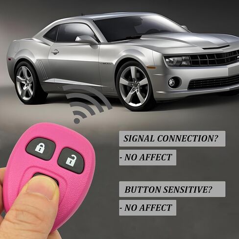 Pink Key Fob Case Shell Fit for Chevy Suburban Tahoe 2007-2014 Traverse 09-17 GMC Yukon 07-14 Acadia Buick Enclave 08-17 Escalade 07-13 Keyless Entry Remote Cover (4 Buttons A) in Saudi Arabia