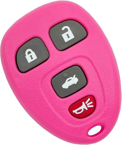 Pink Key Fob Case Shell Fit for Chevy Suburban Tahoe 2007-2014 Traverse 09-17 GMC Yukon 07-14 Acadia Buick Enclave 08-17 Escalade 07-13 Keyless Entry Remote Cover (4 Buttons A) in Saudi Arabia