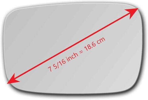 Heated Mirror Glass with Back Plate for 07-08 Acura TL Driver Side View Left LH in Saudi Arabia