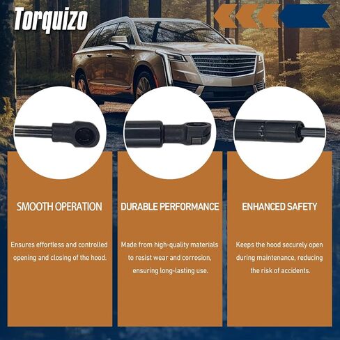 قطعتان من غطاء المحرك الأمامي يدعم مخمدات دعامات زنبركات الغاز للصدمات المتوافقة مع غطاء محرك السيارة سيدان 4 أبواب 2007-2012 لكزس ES350، يستبدل OE# 534400W131، SG129034، 534500W101، 534400W130 in Kuwait