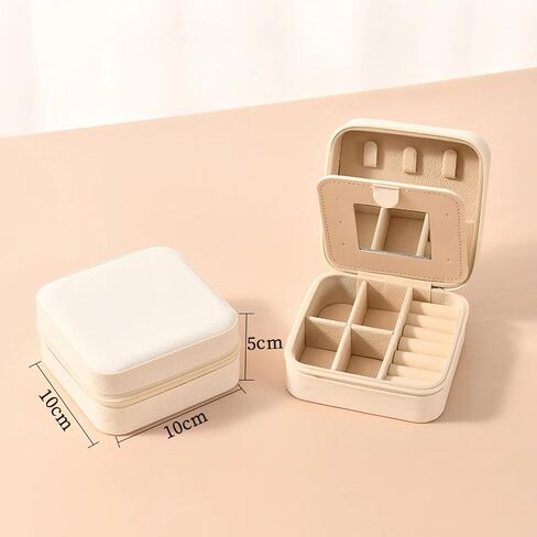 12 Pcs Travel Jewelry Case, Bridesmaid Gift Boxes Bulk Travel Jewelry Case Small Jewels Organizer Mini Accessories Ornaments Storage for Women Girls Wedding Bridesmaids Gifts,3.9×3.9×2in(Rose Red) in Saudi Arabia