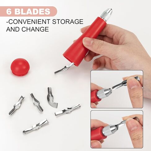 مجموعة Linocut لصناعة الطباعة، مجموعة أدوات Linocut مكونة من 39 قطعة مع 5 أحبار وقوالب ملونة، مجموعة أدوات صناعة الطباعة الفنية ومستلزمات الحرف اليدوية للمبتدئين in Kuwait