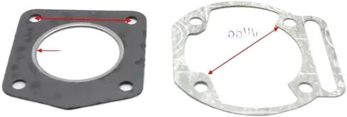 Piston Ring Bearing Gasket Kit 39MM 12MM Compatible With Husky Malaguiti LEM 50CC AC Franco Morini S5E S5N S6E(Only Gasket) in Saudi Arabia
