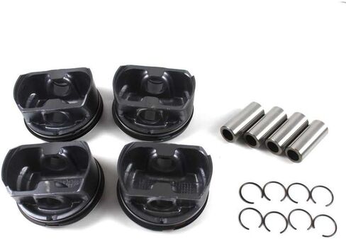 Engine Pistons And Rings Set 1Set STD 76.5mm Compatible With EA111 E03C107065 SINOCMP 1.6L CLRA 2011-2016 in Saudi Arabia