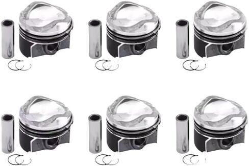 6 قطعة مجموعة حلقات المكبس 06E107065DS 06E107065EE 06E107065EC متوافق مع محرك السيارة S5 A6 A7 A8 Q7 3.0 TFSI CREC CRED CREH in Kuwait