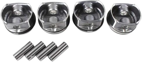 4 PCS Pistons and Rings Set 82mm Bore for M271 Engine Compatible with W203 W204 A209 C200K Kompressor Models in Kuwait