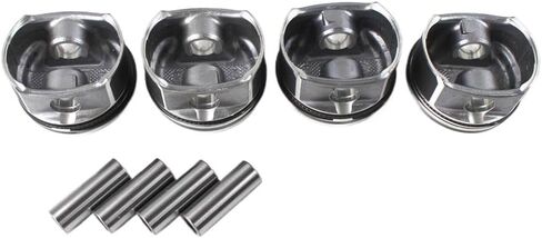 4 PCS Pistons and Rings Set 82mm Bore for M271 Engine Compatible with W203 W204 A209 C200K Kompressor Models in Kuwait