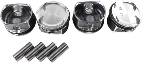 4 PCS Pistons and Rings Set 82mm Bore for M271 Engine Compatible with W203 W204 A209 C200K Kompressor Models in Kuwait