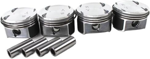 4 PCS Pistons and Rings Set 82mm Bore for M271 Engine Compatible with W203 W204 A209 C200K Kompressor Models in Kuwait