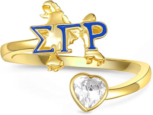 925 Sterling Silver SGRho Sorority Ring – Meaningful SGRho Gifts for Sorority Sisters Women in Kuwait