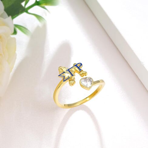 925 Sterling Silver SGRho Sorority Ring – Meaningful SGRho Gifts for Sorority Sisters Women in Kuwait