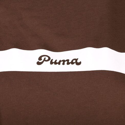 PUMA Womens Upfront Line Crew Neck Short Sleeve Casual Tops Casual - Brown in Saudi Arabia